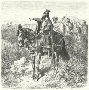 साइरस महान, फारसी सम्राट (उत्कीर्णन)