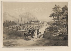 लोंगवुड, द गेट, सेंट हेलेना, 1855 से द्वारा विल्हेम जोसेफ हेन