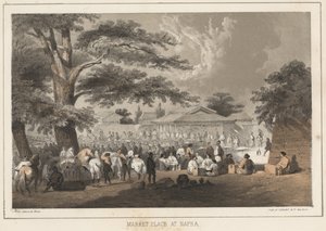 1855 में नपा का मार्केट प्लेस द्वारा विल्हेम जोसेफ हेन