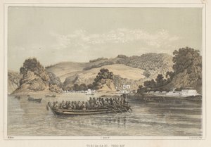 टू-री-गा-सा-की, येदो बे, 1855 द्वारा विल्हेम जोसेफ हेन