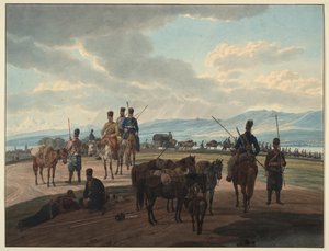 मार्च, 1804 को रूसी कोसैक्स द्वारा विल्हेम कोबेल रिटर वॉन