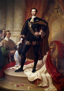 मैक्सिमिलियन II जोसेफ (1811-1864) के पैर में पोर्ट्रेट, विल्हेम वॉन कौलबैक (1805-1874) द्वारा बावियर पेंटिंग के राजा। द्वारा विल्हेम वॉन कौलबाक