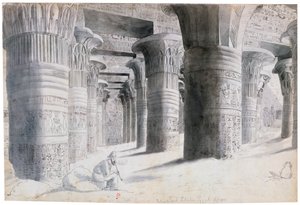 एसच, मिस्र का पोर्टिको, 1822 द्वारा विल्किनसन