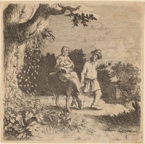 मिस्र में उड़ान, c. 16301660. द्वारा विलेम बस्से