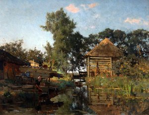 एक धोबी, 1880-1885।