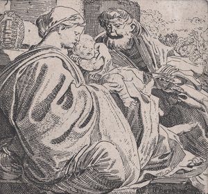 पवित्र परिवार आराम कर रहा है, सीए। 1615.