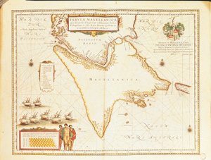 मैगेलन की जलडमरूमध्य, थियेट्रम ओर्बिस टेरारम से विलेम और जोआन ब्लेयू द्वारा द्वारा विलेम और जोआन ब्लाऊ