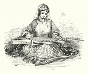 कानून पर खेलती महिला (उत्कीर्णन) द्वारा विलियम (बाद) हार्वे