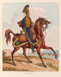 दसवां हुसार (एक्वाटिंट, रंगीन)