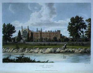 नदी से ईटन कॉलेज, जोसफ कॉन्सटेंटाइन स्टैडलर (fl.1780-1812) पब द्वारा उकेरा गया, 'हिस्ट्री ऑफ ईटन कॉलेज', 'हिस्ट्री ऑफ द कॉलेज' का हिस्सा है। आर. एकरमैन द्वारा द्वारा विलियम (बाद में) वेस्टाल
