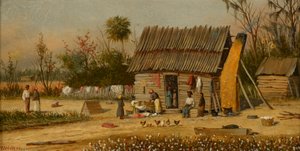 वॉश डे, c.1890 (अकादमी बोर्ड पर तेल)