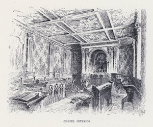 चैपल इंटीरियर (उत्कीर्णन) द्वारा विलियम अलेक्जेंडर Ansted