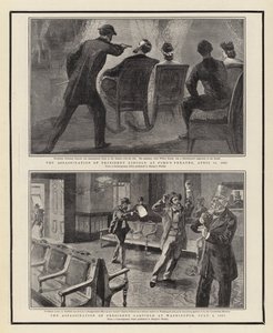 फोर्ड के थिएटर में राष्ट्रपति लिंकन की हत्या, 14 अप्रैल 1865, वाशिंगटन में राष्ट्रपति गारफील्ड की हत्या