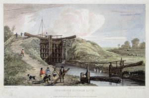 डडग्रोव ने लिचलडे, टेम्स और सेवर्न कैनाल, 1814 के ऊपर डबल लॉक