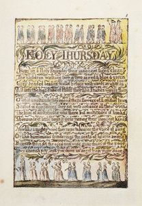 पवित्र गुरुवार, 1789 द्वारा विलियम ब्लेक