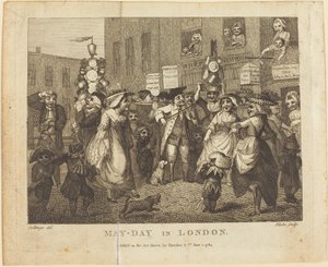 लंदन में मई दिवस, 1784। द्वारा विलियम ब्लेक