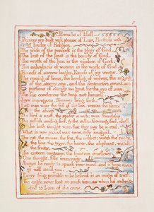 नर्क की कहावत, &39;द मैरिज ऑफ हैवन एंड हेल&39; का पाठ, c.1790-3 (पेन और वेक्स में समाप्त होने वाली राहत,) द्वारा विलियम ब्लेक