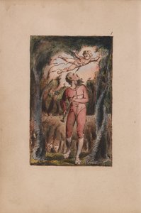 मासूमियत और अनुभव के गीत, प्लेट 1, मासूमियत सामने वाली (बेंटले 2) द्वारा विलियम ब्लेक