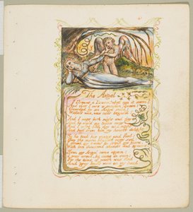 मासूमियत और अनुभव के गीत: द एंजल, सीए। 1825. द्वारा विलियम ब्लेक