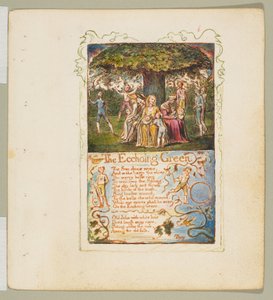 मासूमियत और अनुभव के गीत: द इकोइंग ग्रीन, सीए। 1825. द्वारा विलियम ब्लेक