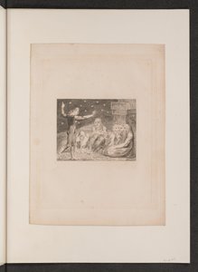 एलीहू का क्रोध, 1825। द्वारा विलियम ब्लेक