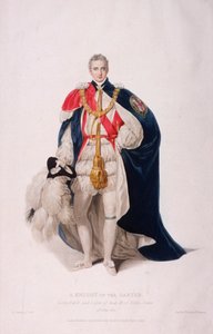 औपचारिक पोशाक में नाइट ऑफ द गार्टर, 1824 द्वारा विलियम बॉन्ड
