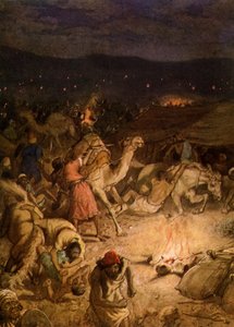 मिद्यानियों के शिविर में गिदोन - बाइबल द्वारा विलियम ब्रासी होल