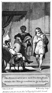 प्रिंस ऑफ वेल्स और बकिंघम ने 1793 में स्पेन जाने के लिए किंग्स की सहमति प्राप्त की