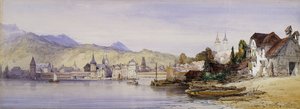 झील से ल्यूसर्न, 1862 द्वारा विलियम कॉलो
