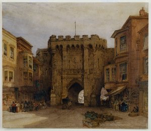 द बार गेट, साउथैम्पटन, 1888 द्वारा विलियम कॉलो