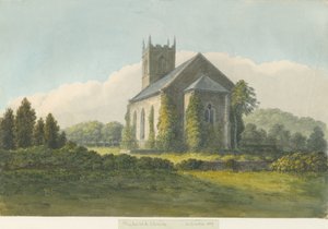 नीडवुड चर्च: वाटर कलर पेंटिंग, 1839