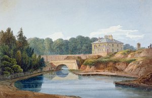 रीजेंट कैनाल का दृश्य, लिसन ग्रोव रोड, सेंट जॉन्स वुड, लंदन, c1830 द्वारा विलियम क्रॉच