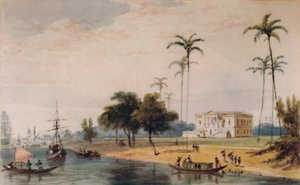 गार्डन हाउस रीच, कलकत्ता में, c1786-1791, 1935 द्वारा विलियम डेनियल