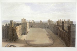 विंडसर में चतुर्भुज को देखते हुए, c1825-1830 द्वारा विलियम डेनियल