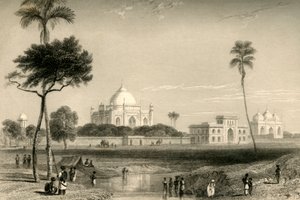 बाद के जंग की समाधि, दिल्ली, 1835। द्वारा विलियम डेनियल