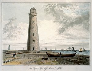 द ऑरफोर्ड नेस लाइटहाउस, सफ़ोक, 1822 द्वारा विलियम डेनियल
