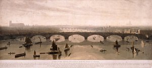 दक्षिण से लंदन का दृश्य, 1810 द्वारा विलियम डेनियल