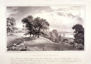 ब्लैकहीथ, ग्रीनविच, लंदन के पास चार्लटन हाउस, c1830।