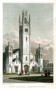 न्यू चर्च, हैगरस्टन, हैकनी, लंदन, 1827।