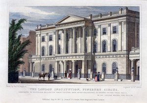 लंदन इंस्टीट्यूशन, फिन्सबरी सर्कस, लंदन, 1827