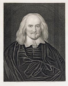 थॉमस होब्स (1588-1679) के पोर्ट्रेट को जेम्स पॉस्लेव्हाइट (1798-1884) पब ने उकेरा। विलियम मैकेंजी द्वारा