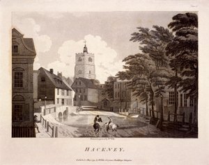 हैकनी, लंदन, 1791 का सामान्य दृश्य