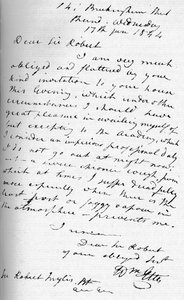 विलियम ईट्टी का एक पत्र, 17 जनवरी 1844 1904 द्वारा विलियम ईटीटी