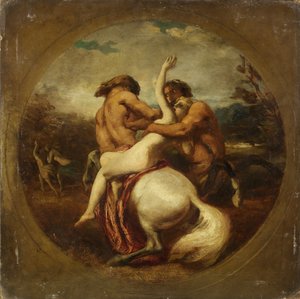Centaurs और Nymphs (कार्डबोर्ड पर तेल) द्वारा विलियम ईटीटी