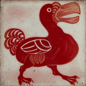 डोडो के साथ टाइल, 1882-1888 द्वारा विलियम फ़्रेंड डी मॉर्गन