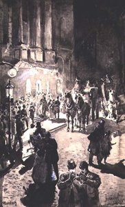लिसेयुम का द्वार, एडिनबर्ग (स्याही और चीनी सफेद) द्वारा विलियम जी बर्न मर्डोक