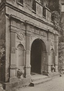 गेट हाउस, केनिलवर्थ में द्वार, पोर्च (बी / डब्ल्यू फोटो)