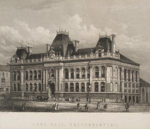 टाउन हॉल, वॉल्वरहैम्प्टन, c.1871