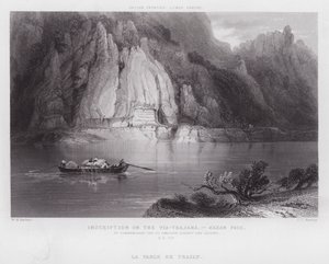 वाया-ट्राजाना पर शिलालेख, कज़ान दर्रा (उत्कीर्णन) द्वारा विलियम एच। बार्टलेट