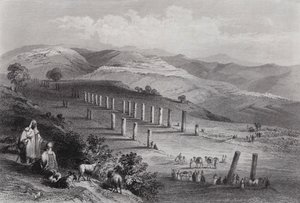 सेबस्ट, सामरिया का प्राचीन शहर (उत्कीर्णन)